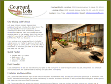 Tablet Screenshot of courtyardlofts.com